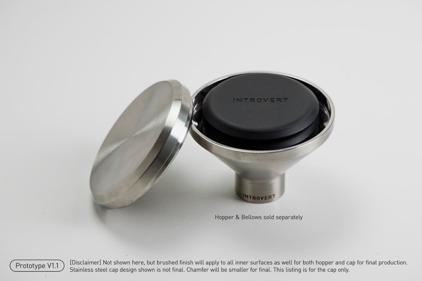 Steel Cap For Wide Steel Hopper For Zerno Z1 & Z2