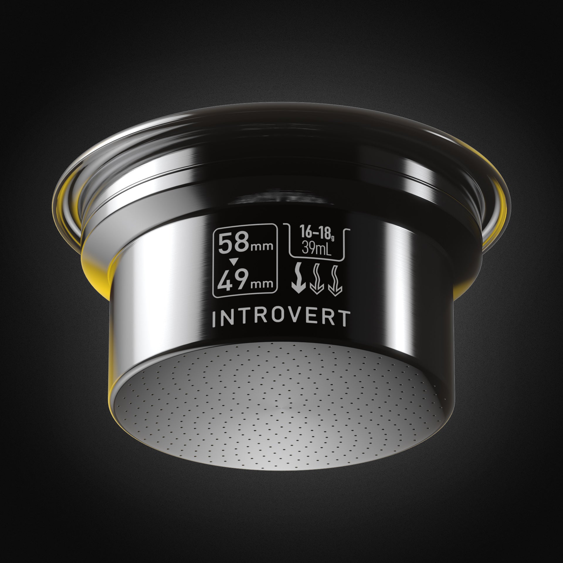 58mm-49mm Stepdown Espresso Basket – INTROVERT
