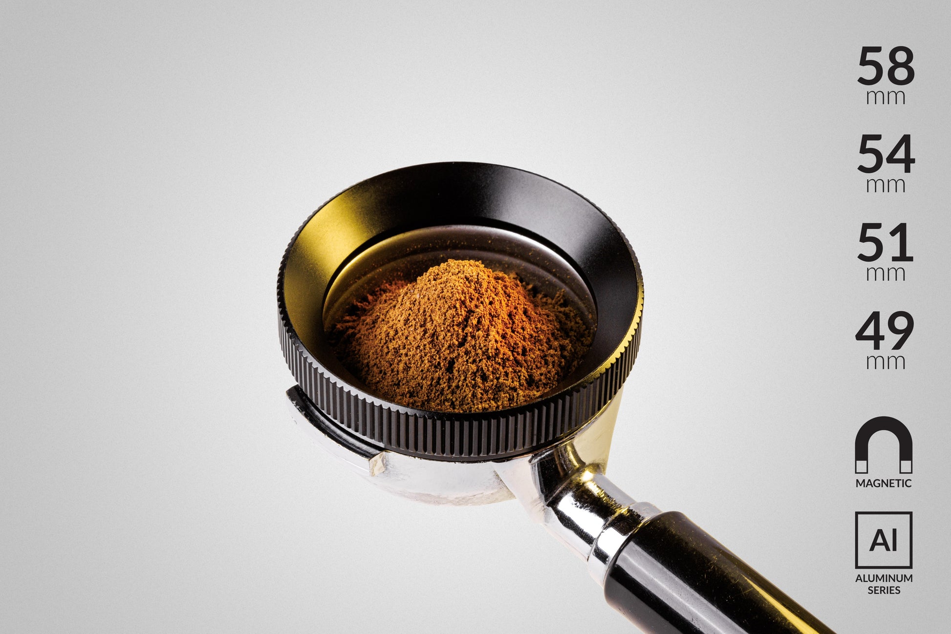 51 mm doseertrechter, magnetische espresso-koffietrechter 51 mm portafilterring met puckscherm, aluminiumlegering espresso doseerring, koffiezetapparaat accessoires voor barista, thuis, café 51 mm doseertrechter, magnetische espresso-koffietrechter 51 mm portafilterring met puckscherm, aluminiumlegering espresso doseerring, koffiezetapparaat accessoires voor barista, thuis, café