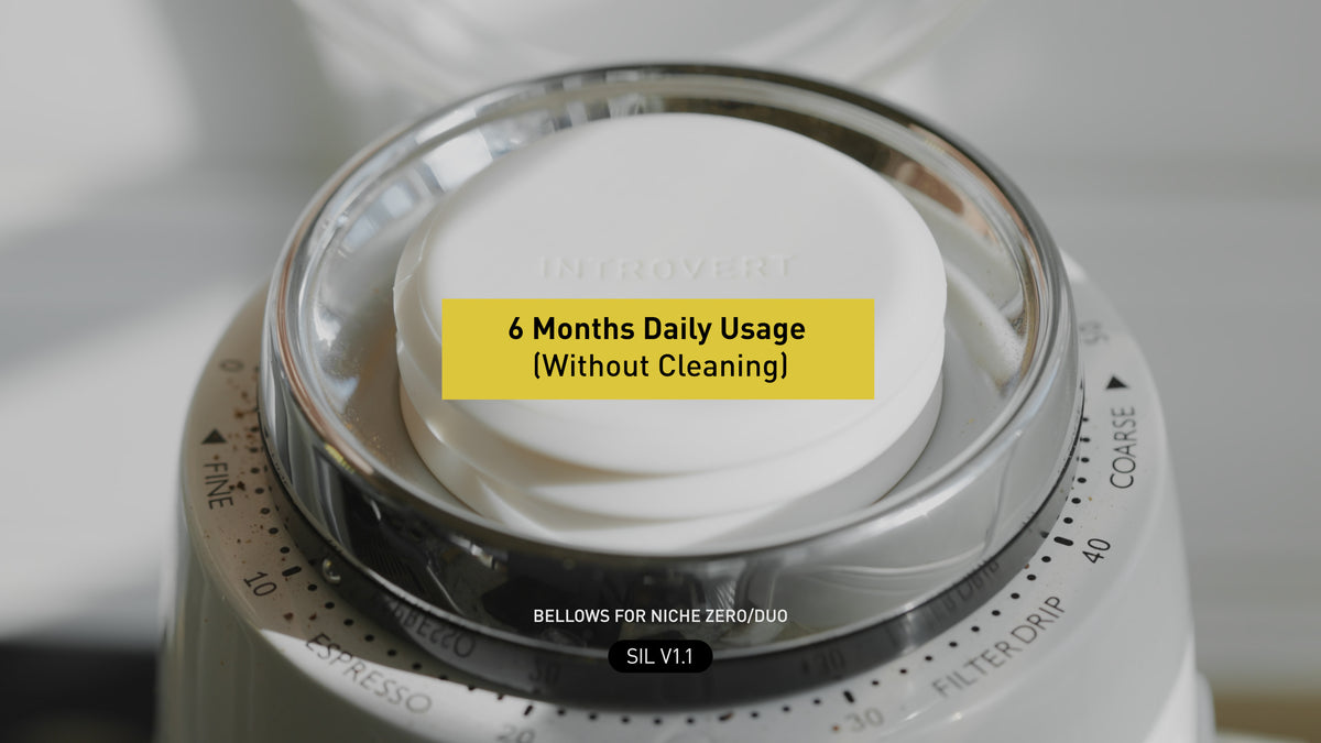 Soufflet De Rétention En Silicone Pour Moulin Niche Zero – Gris, Extraction Parfaite Et Zéro Gaspillage